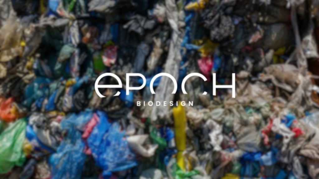 Epoch Biodesign logo overlaid on a photo of