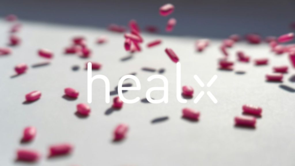 Healx company logo overlaid on a photo