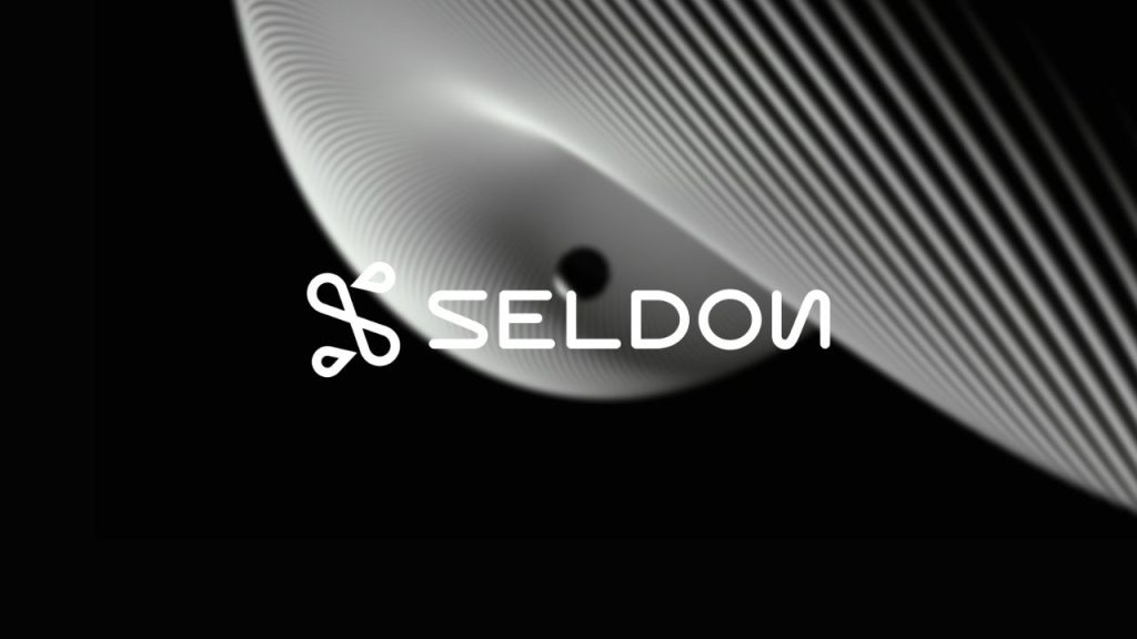 Seldon company logo overlaid on a computer-generated image of a wavelike structure overlapping a sphere which is representative of the Seldon machine-learning platform.
