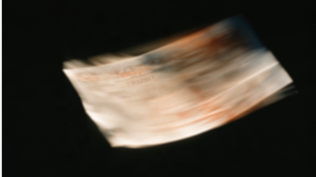AI-generated image of a bank note with "Trust" printed on it.